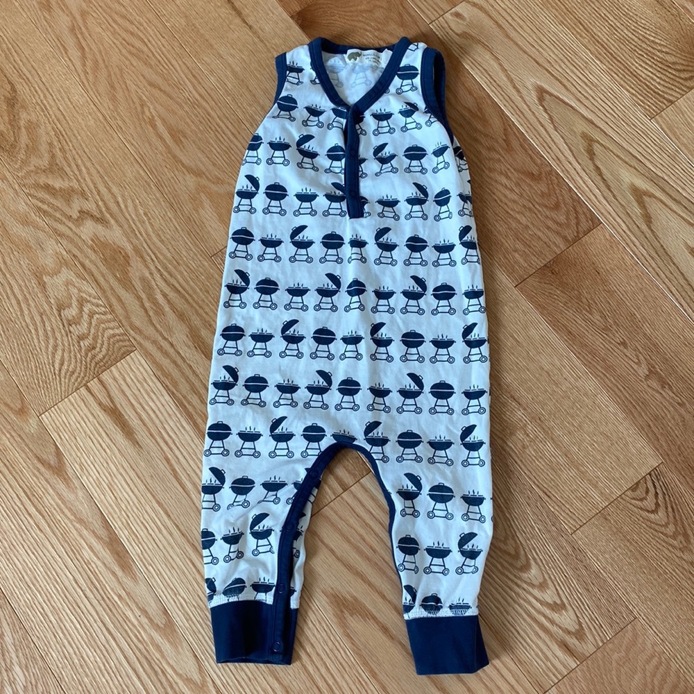 Monica & Andy | grill print one piece tank and pantsuit